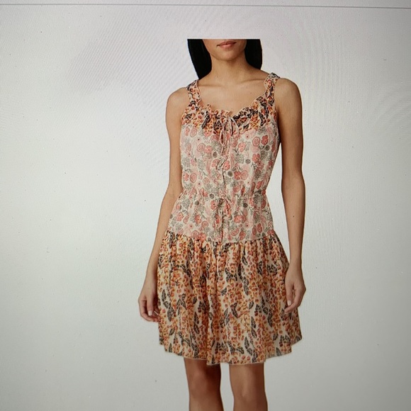 Anna Sui Dresses & Skirts - Anna Sui Foxglove Mixed Print Dress